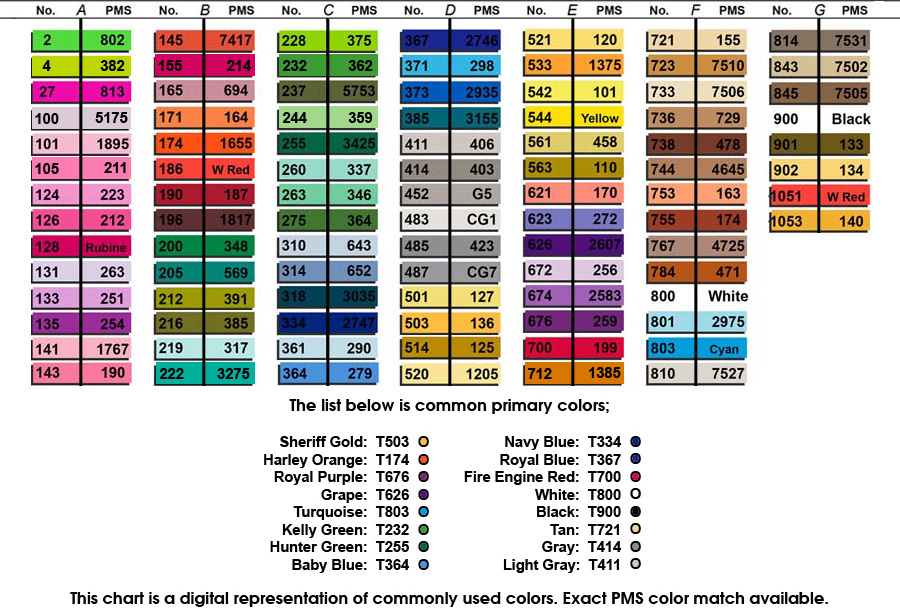 Thread Colors from Pinoypatches.PH