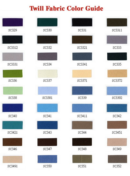 Twill Colors from Pinoypatches.PH
